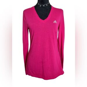 Adidas Woman’s Small Ultimate Athletic Pink Long sleeve Tee